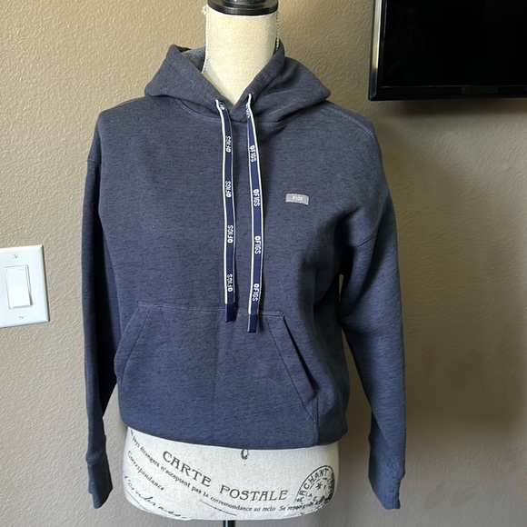 Figs Tops Nwot Figs Heather Navy Blue Off Shift Hoodie Sweatshirt